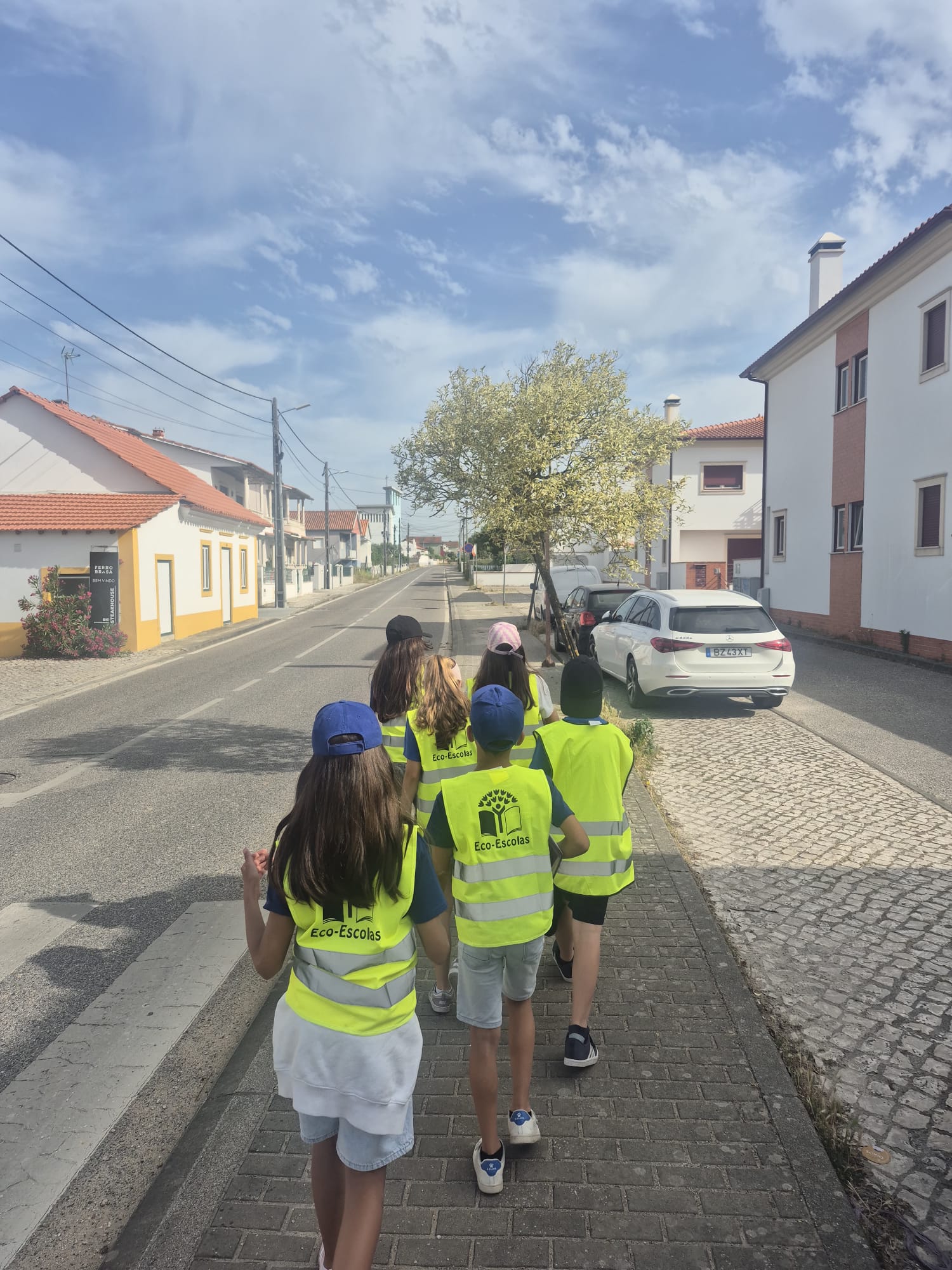 Percurso entre o Centro Escolar da Barreira e o JI/EB1 Cruz D´Areia