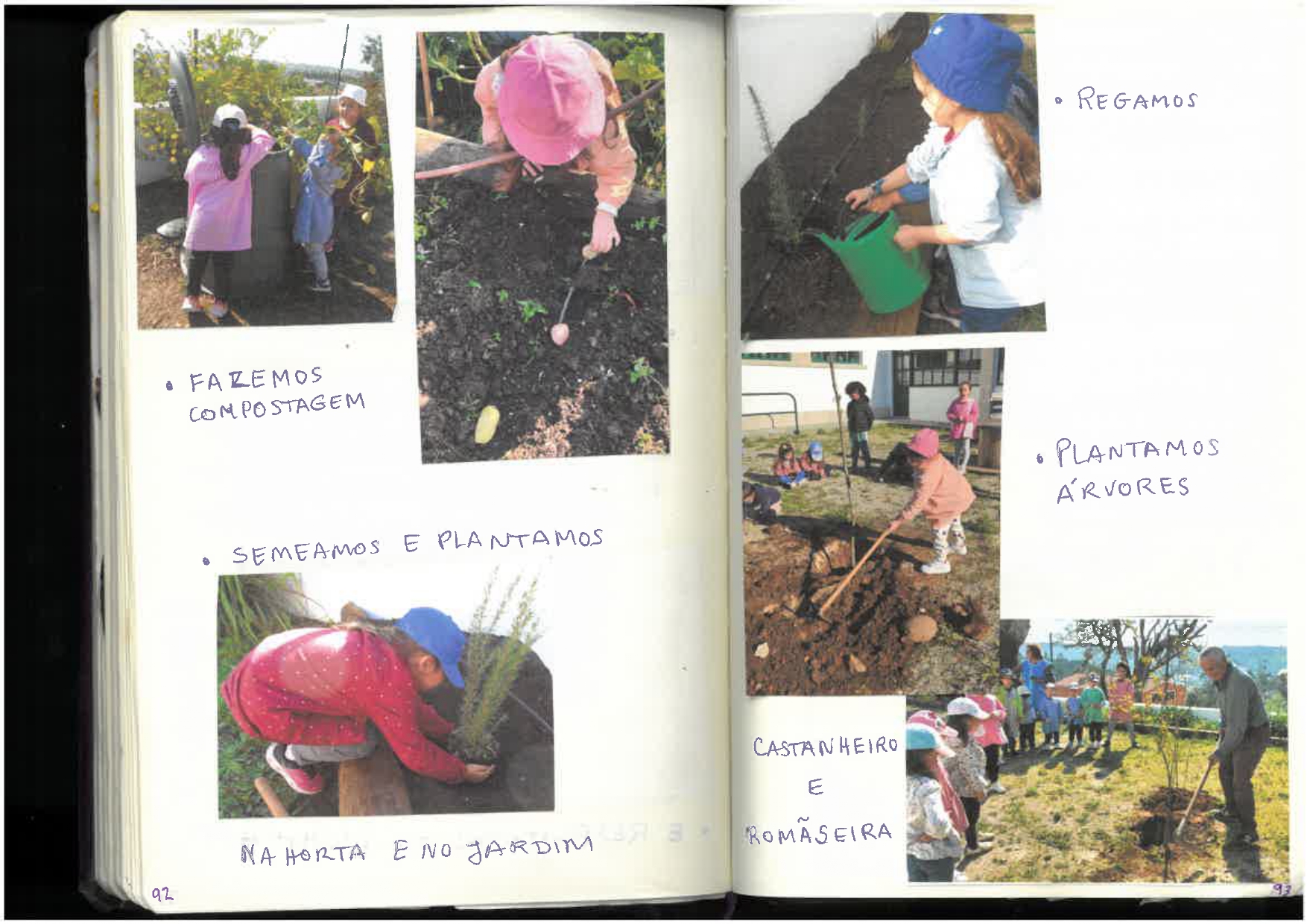 Uma das páginas do livro do testemunho