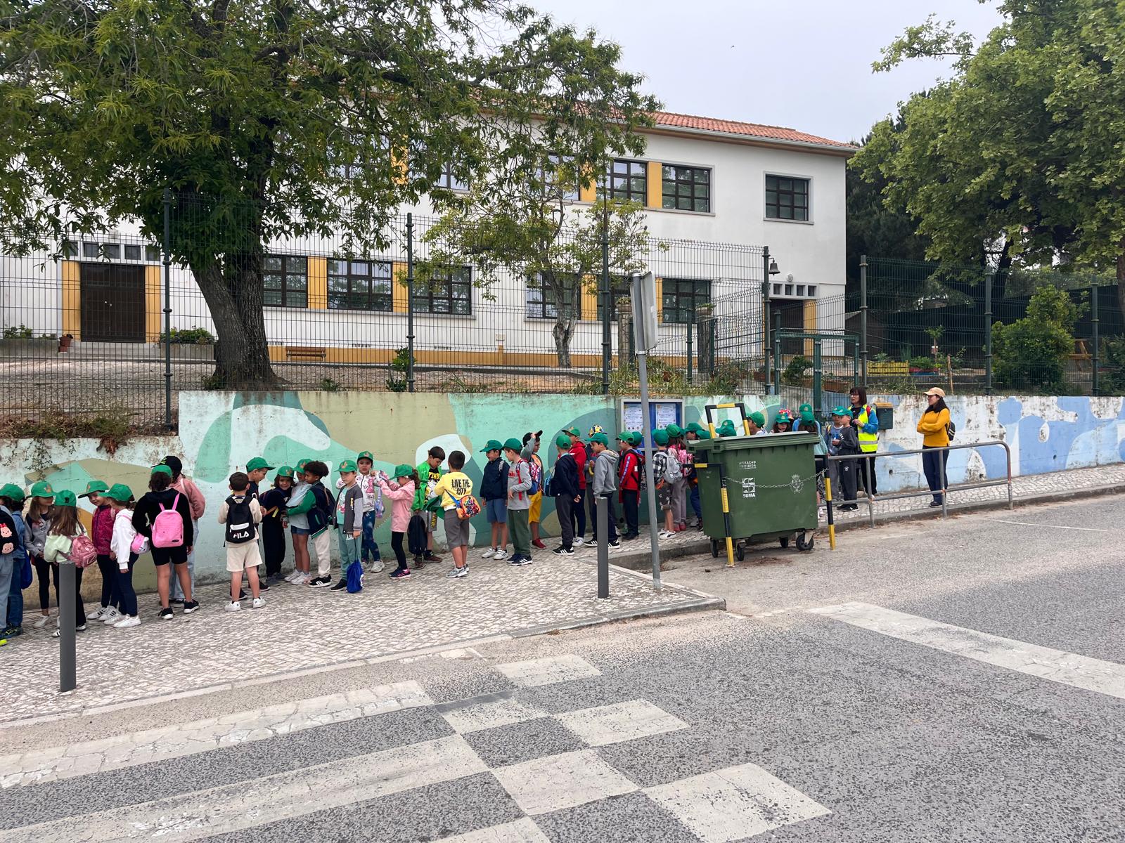 Deslocação a pé da EB1 do Vimeiro para a mata do Vimeiro
