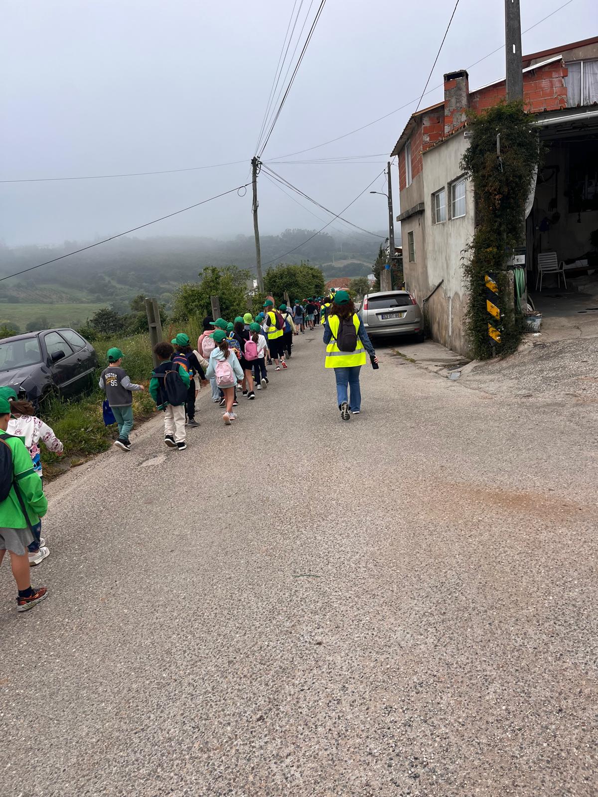 Deslocação a pé da EB1 do Vimeiro para a mata do Vimeiro