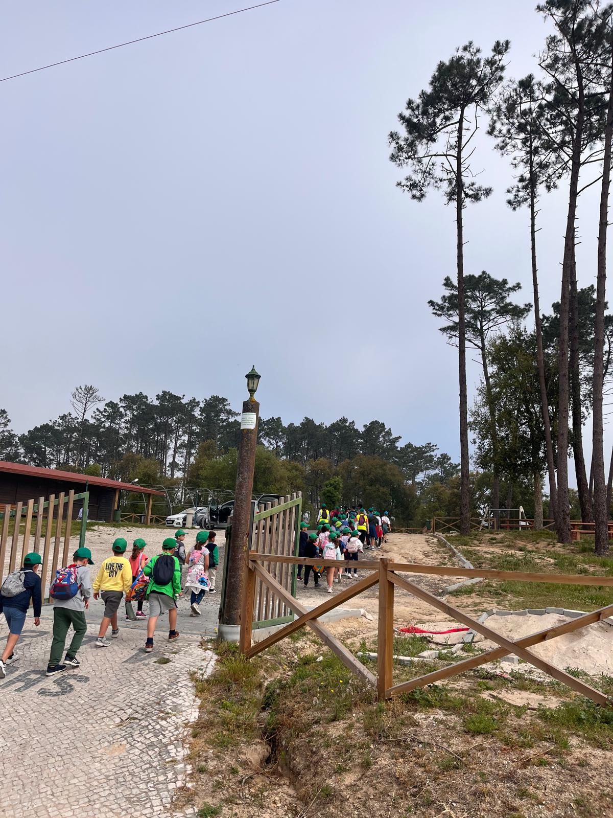 Deslocação a pé da EB1 do Vimeiro para a mata do Vimeiro