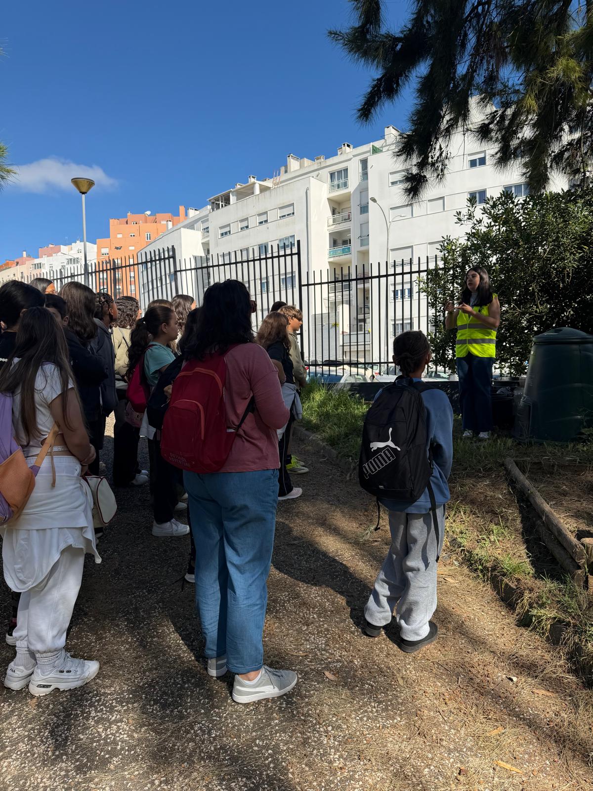 Horta biológica e compostor