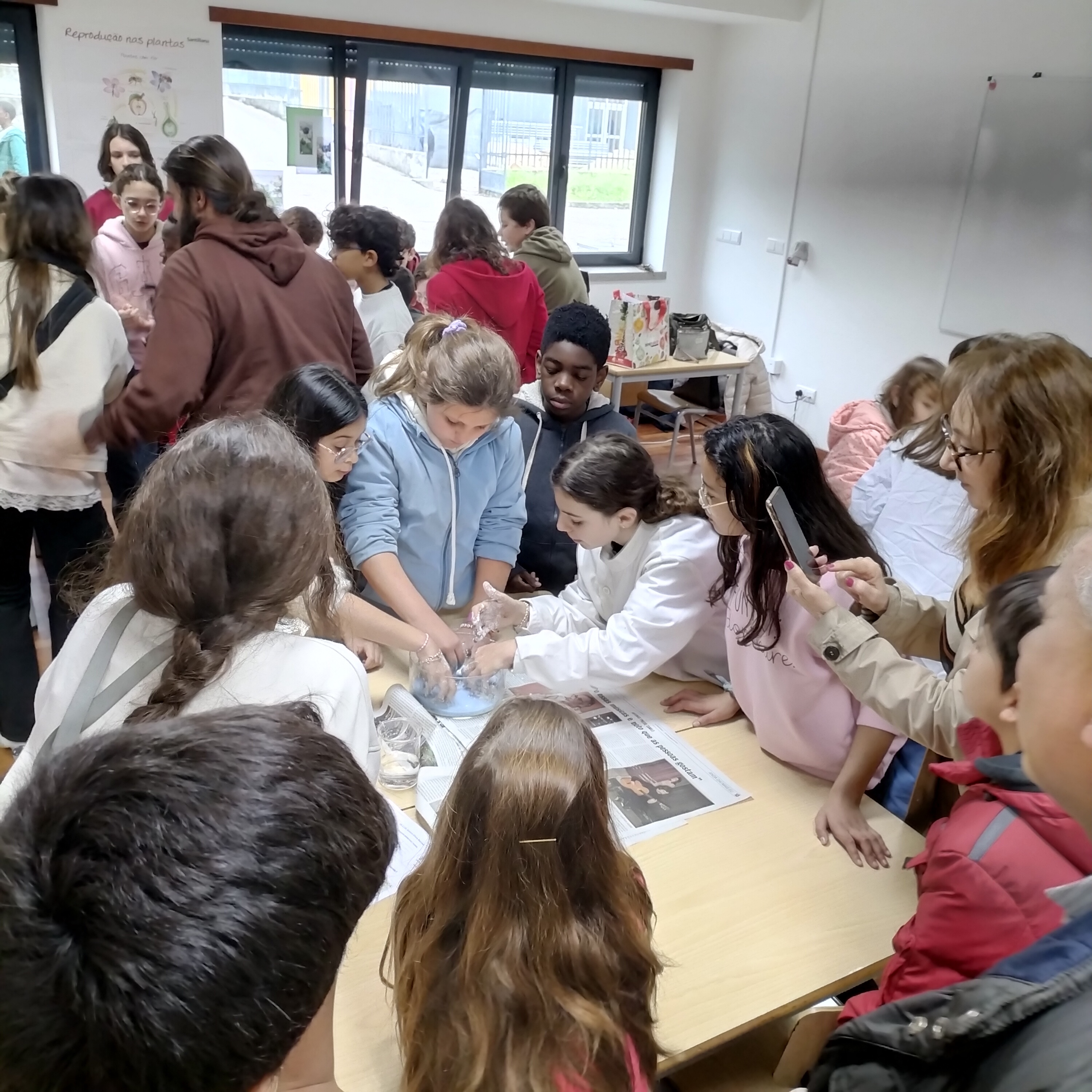 1 - Recepção aos alunos CEOP - No Clube das Ciências com os alunos do 6º ano