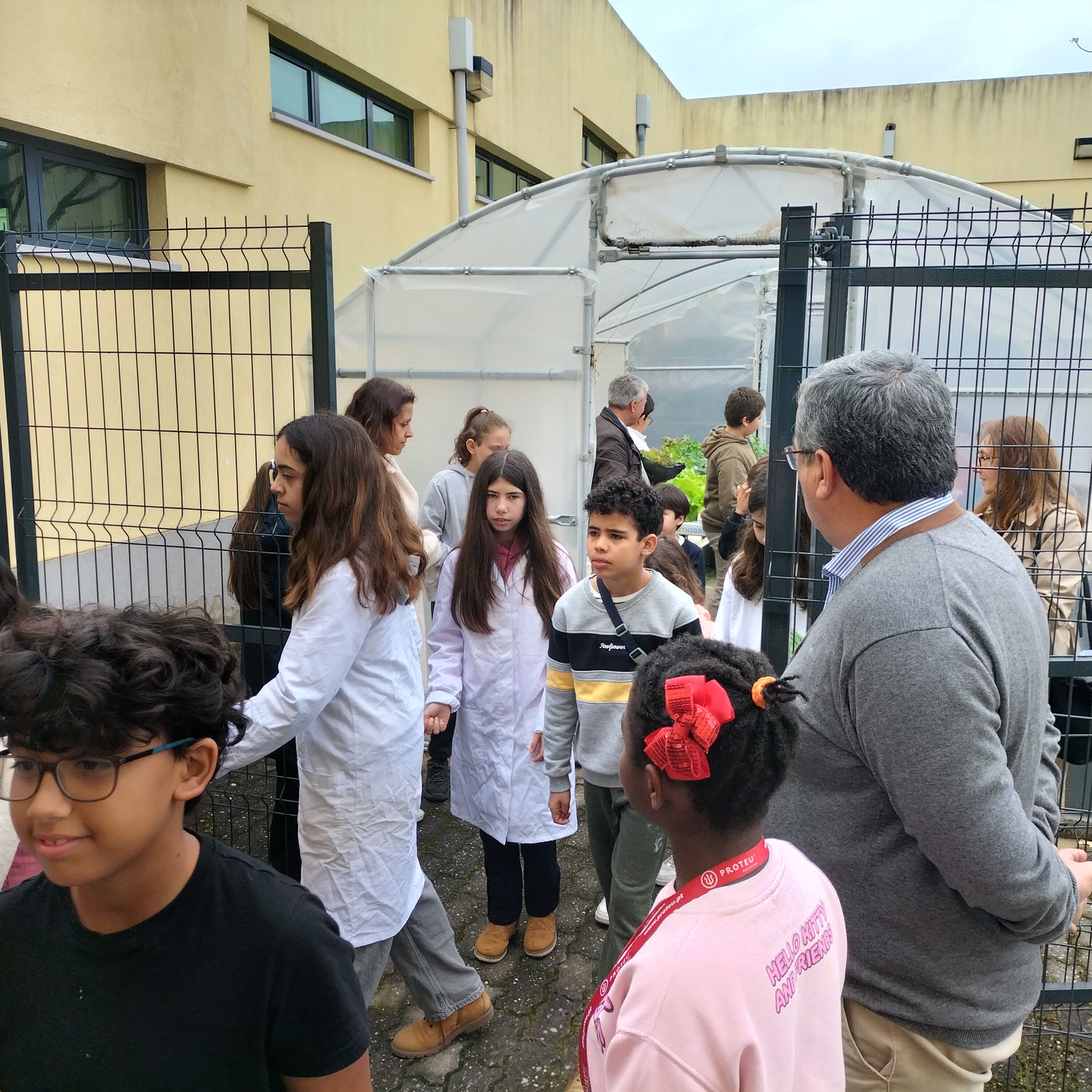6 - Recepção aos alunos CEOP - A visita à estação hidropônica