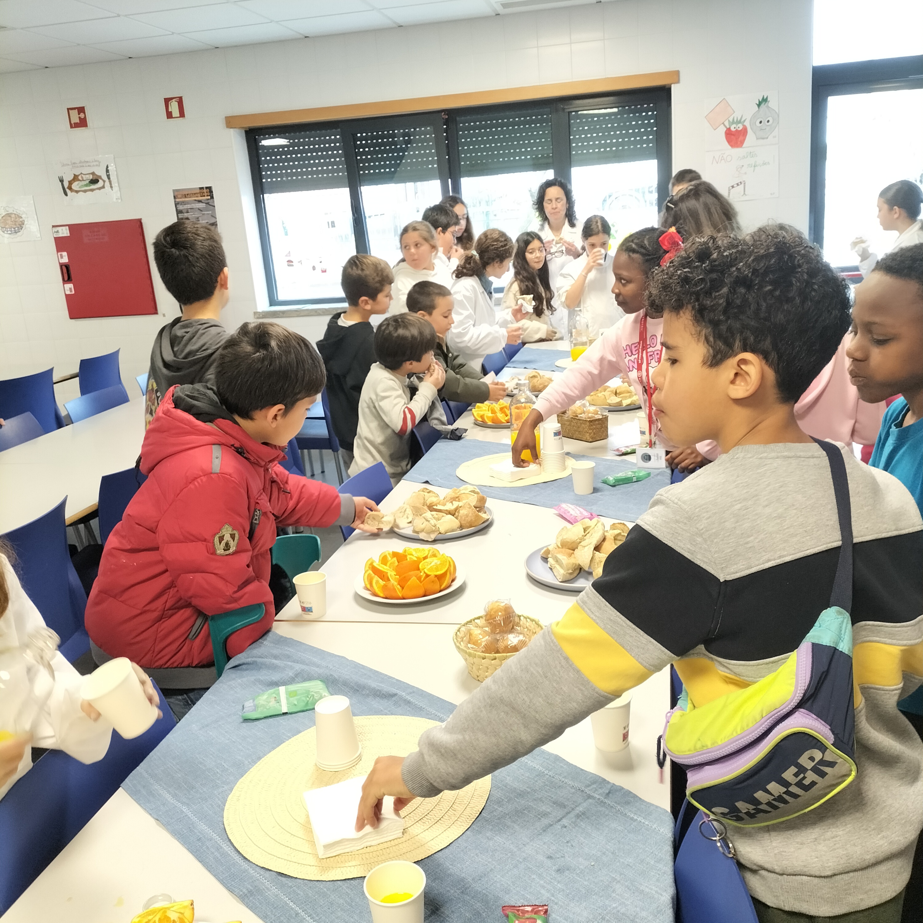 7 - Recepção aos alunos CEOP - O lanche