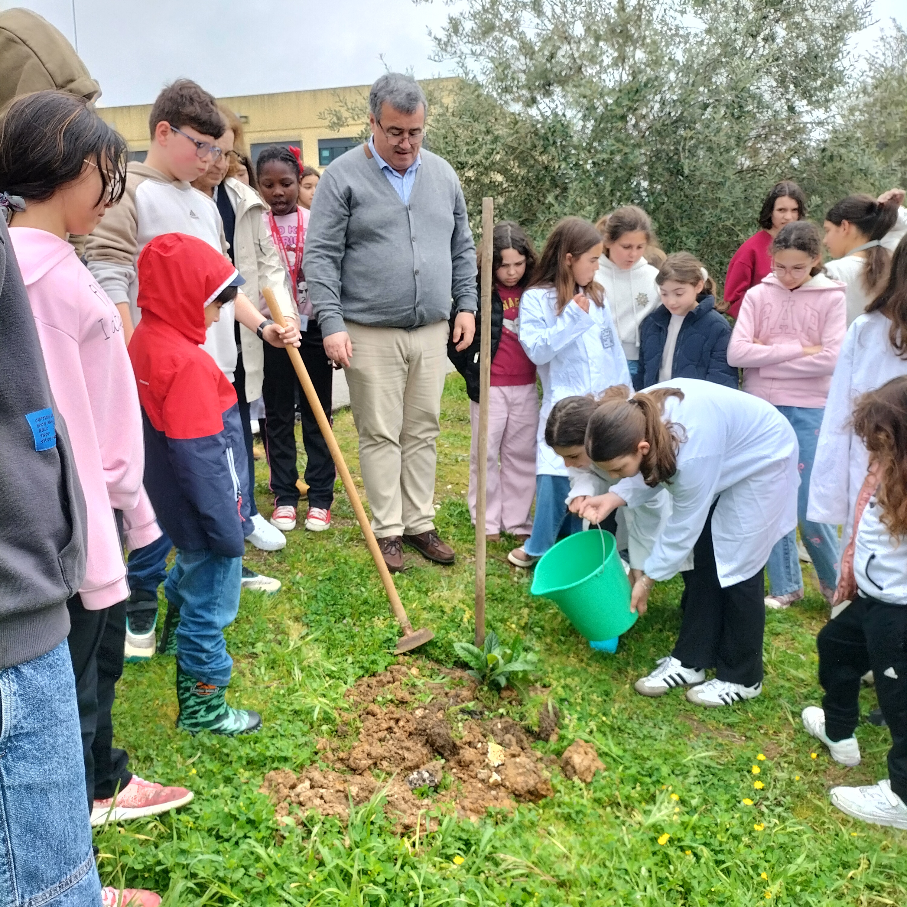 8 - Recepção aos alunos CEOP - A plantar árvores de fruto (nespereira)