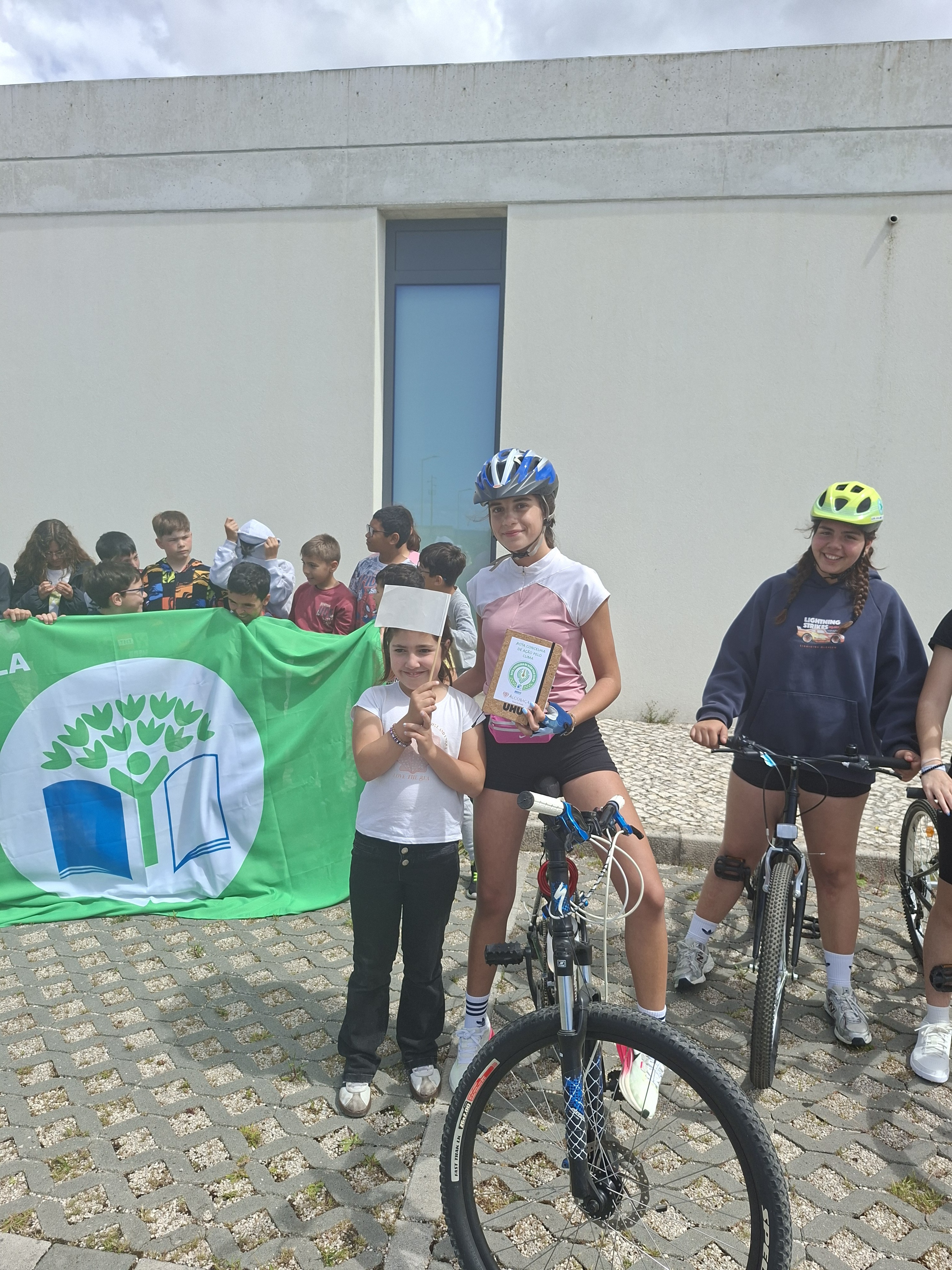Percurso de bicicleta até à Escola da Maiorga para recolha do testemunho - 2