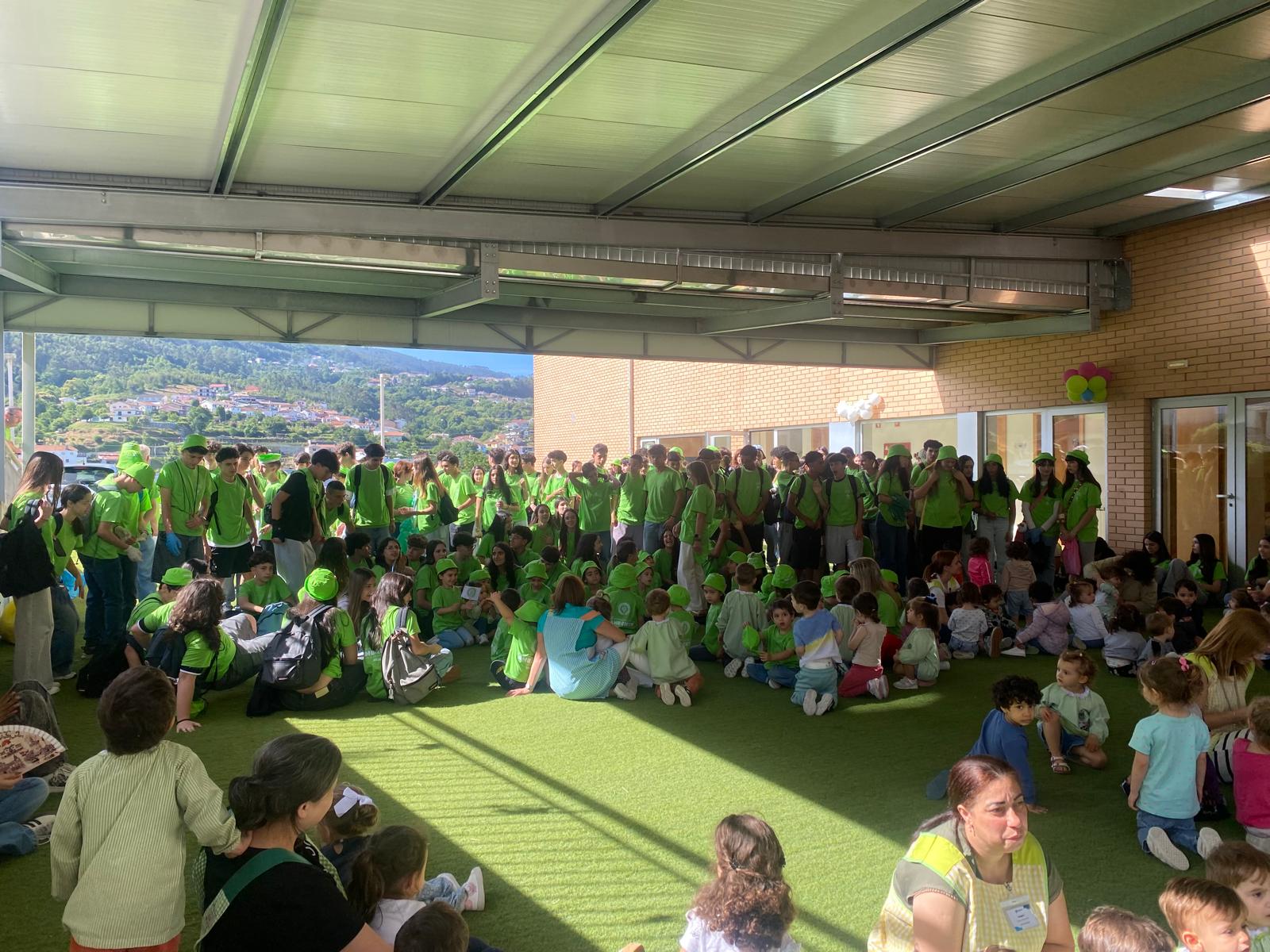 Receção na Eco-Escola da Santa Casa da Misericórdia de Vale de Cambra.