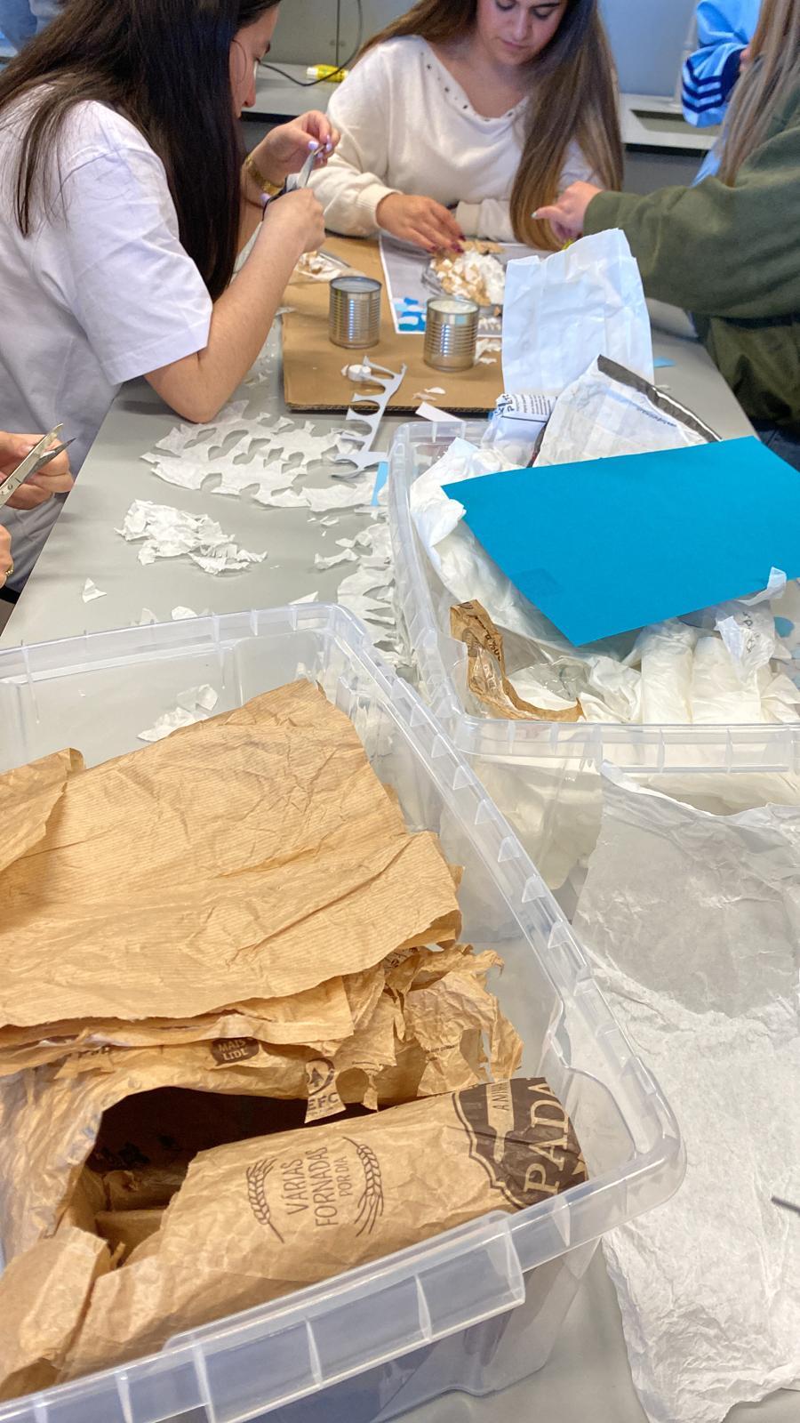 Reutilização de materiais.