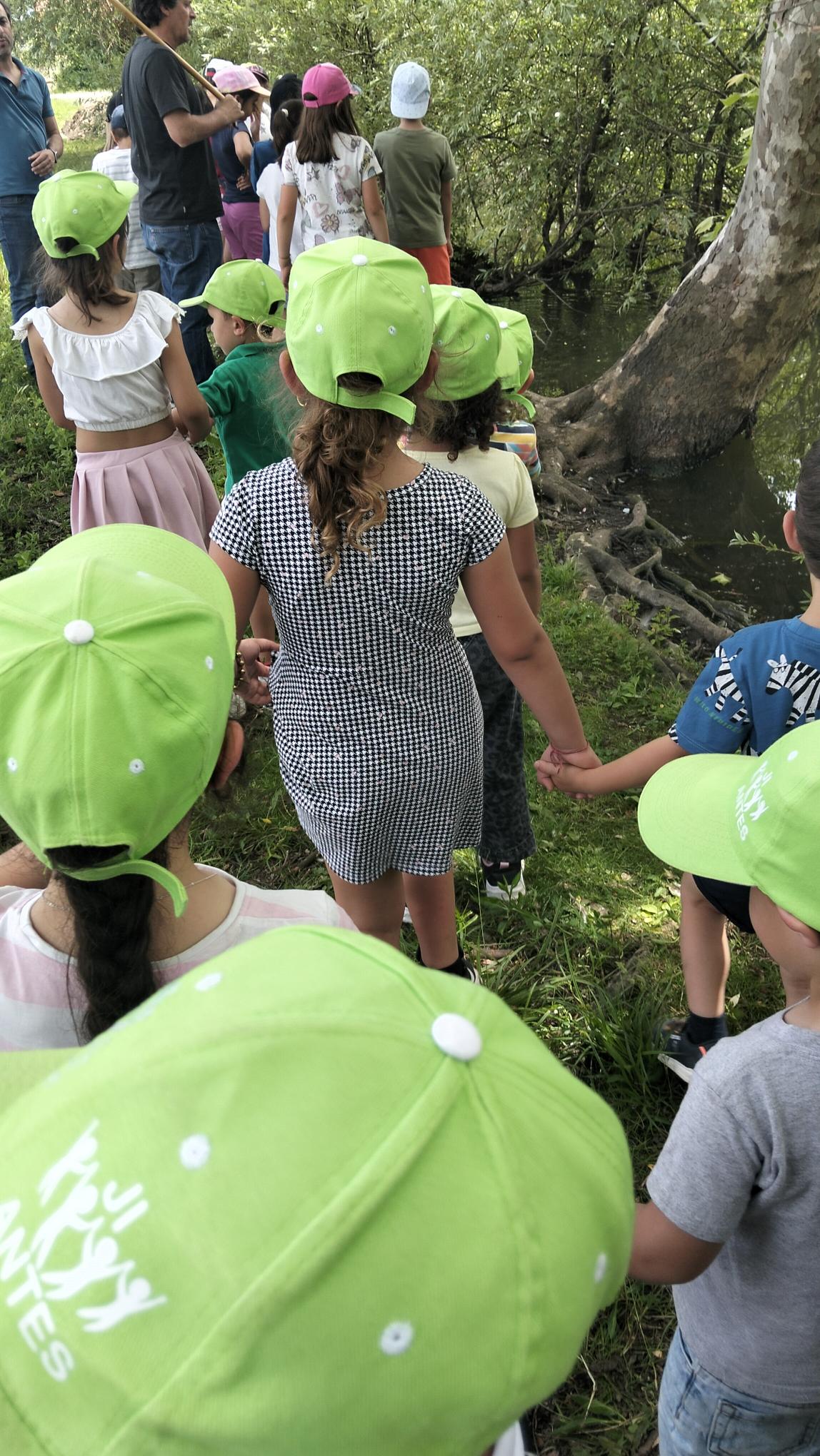 Passagem de testemunho no lago do Sume e atividade sobre a biodiversidade ali existente.