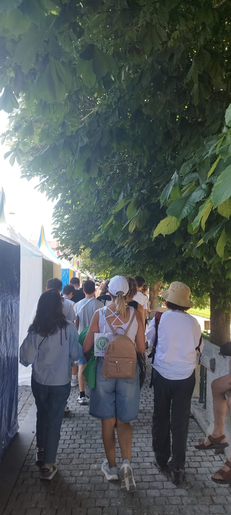 Percurso a pé até ao parque de Caldas de Vizela
