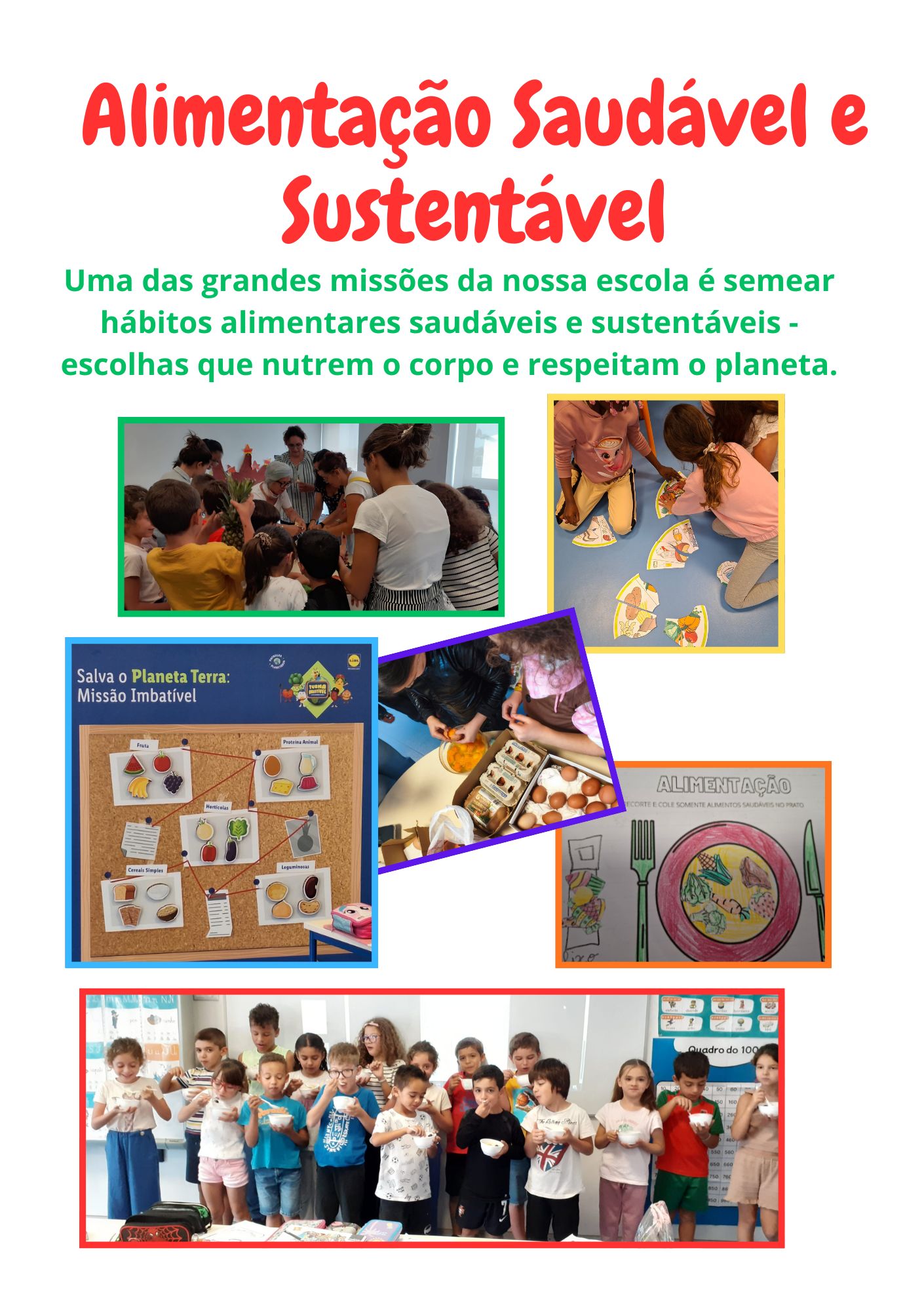 Alimentação saudável e sustentável