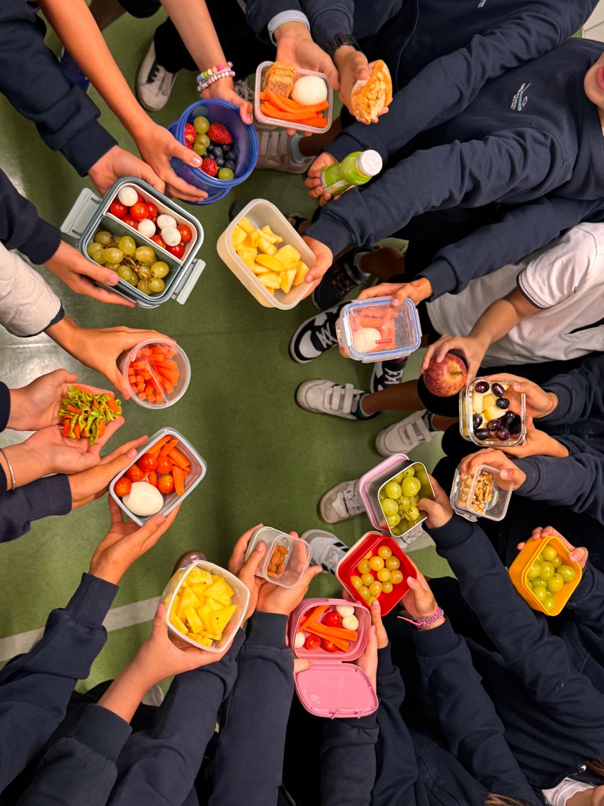 Promoção de hábitos de alimentação saudável.