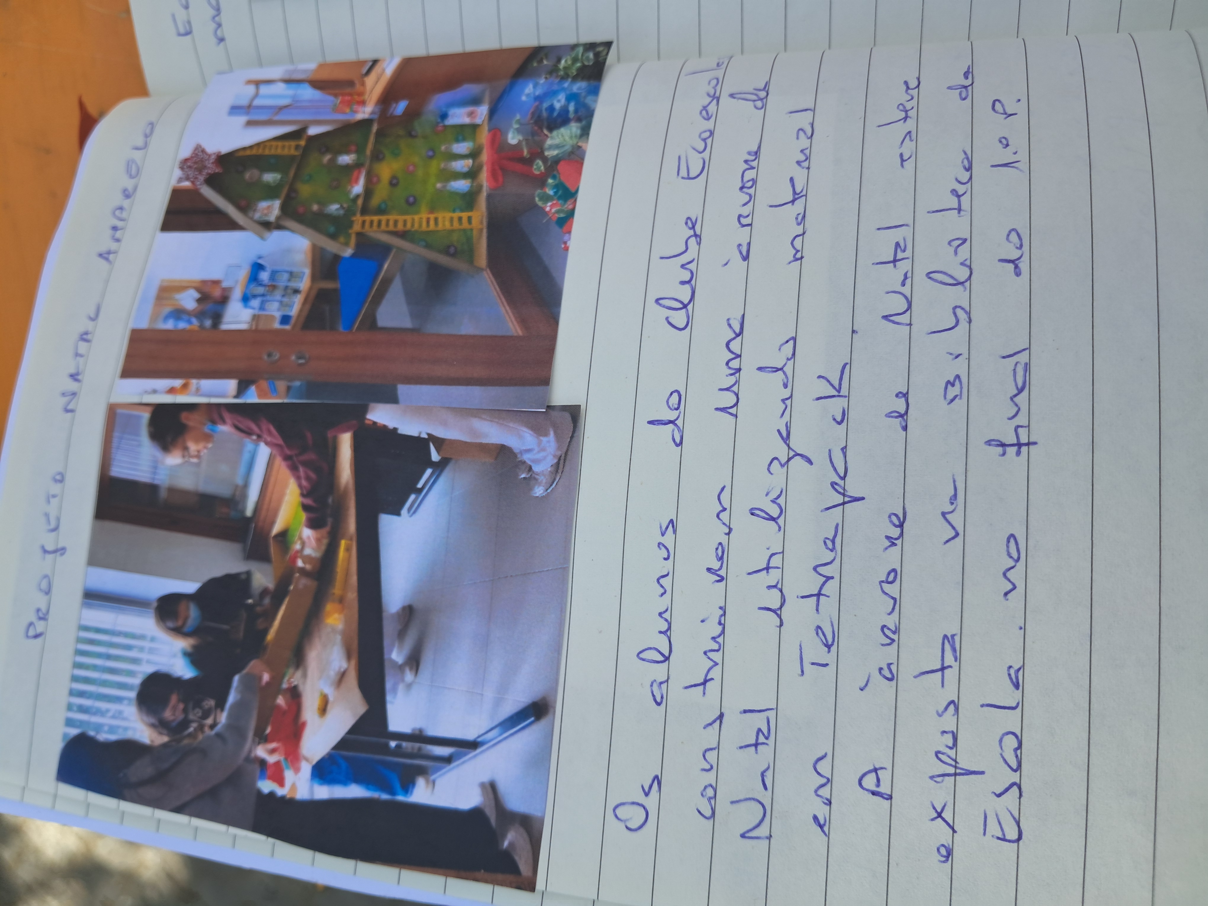 Foto da atividade desenvolvida - Projeto Natal amarelo
