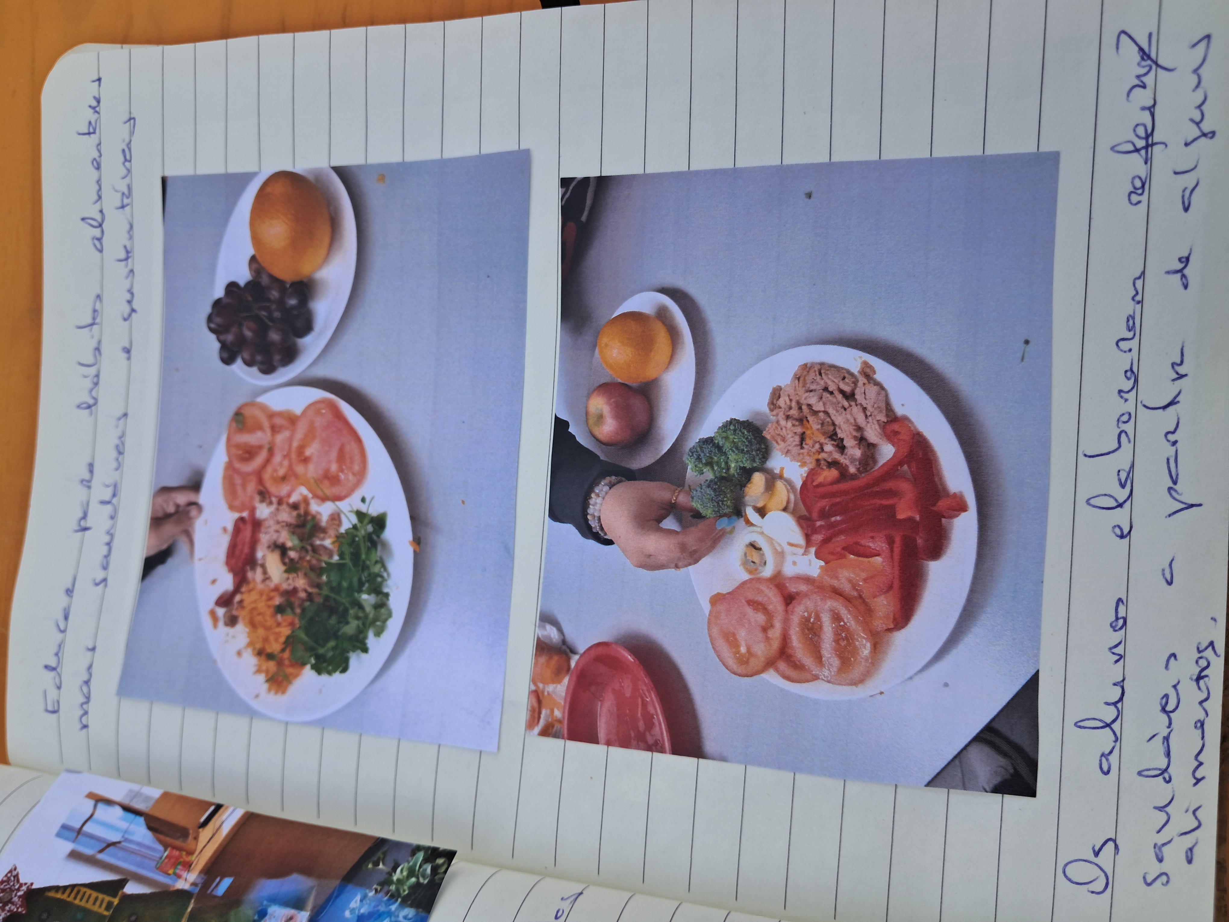 Foto da atividade desenvolvida - Educar para hábitos alimentares mais saudáveis e sustentáveis.