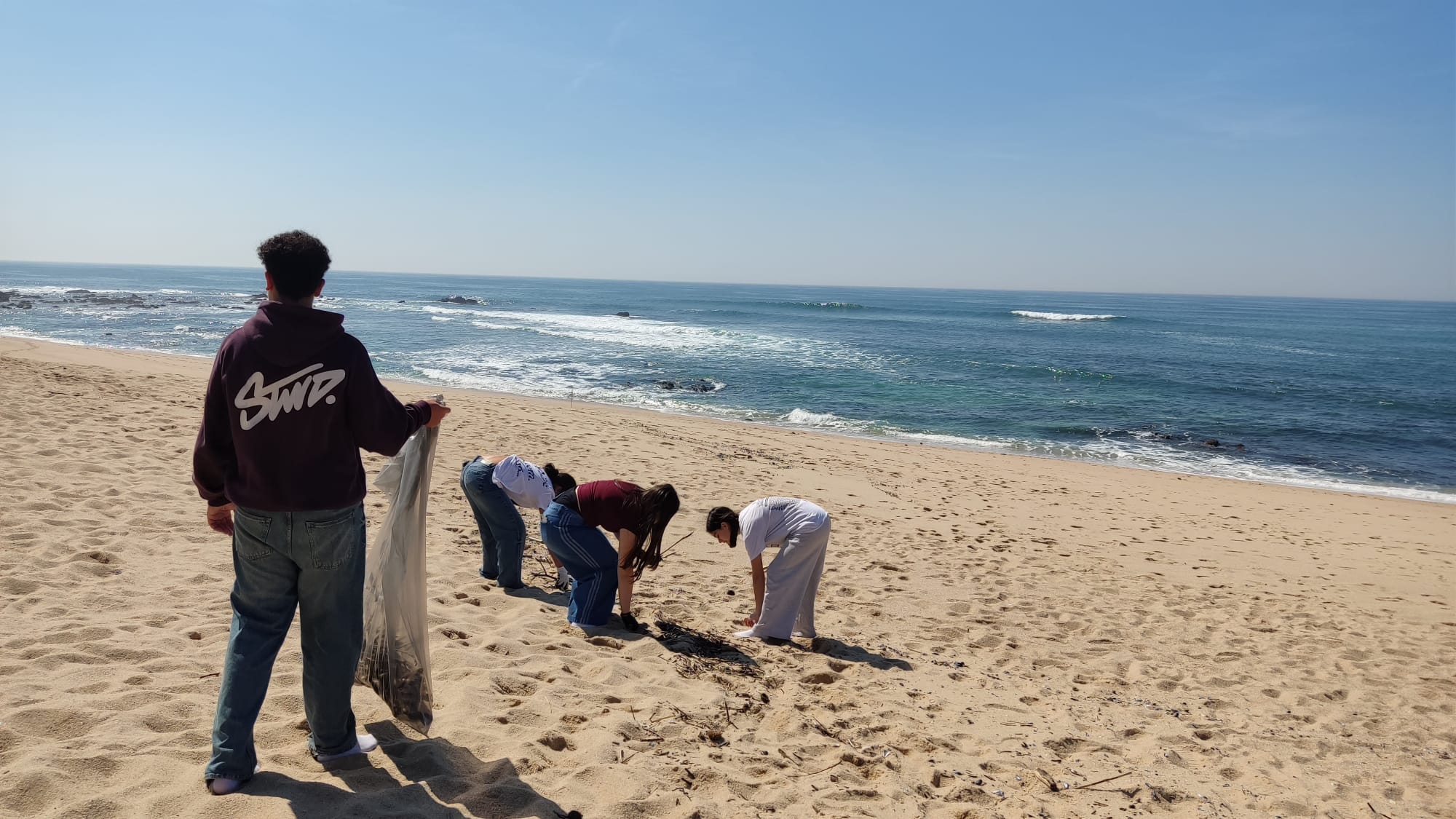 Limpeza de praia - Praia da Salgueira na Póvoa de Varzim