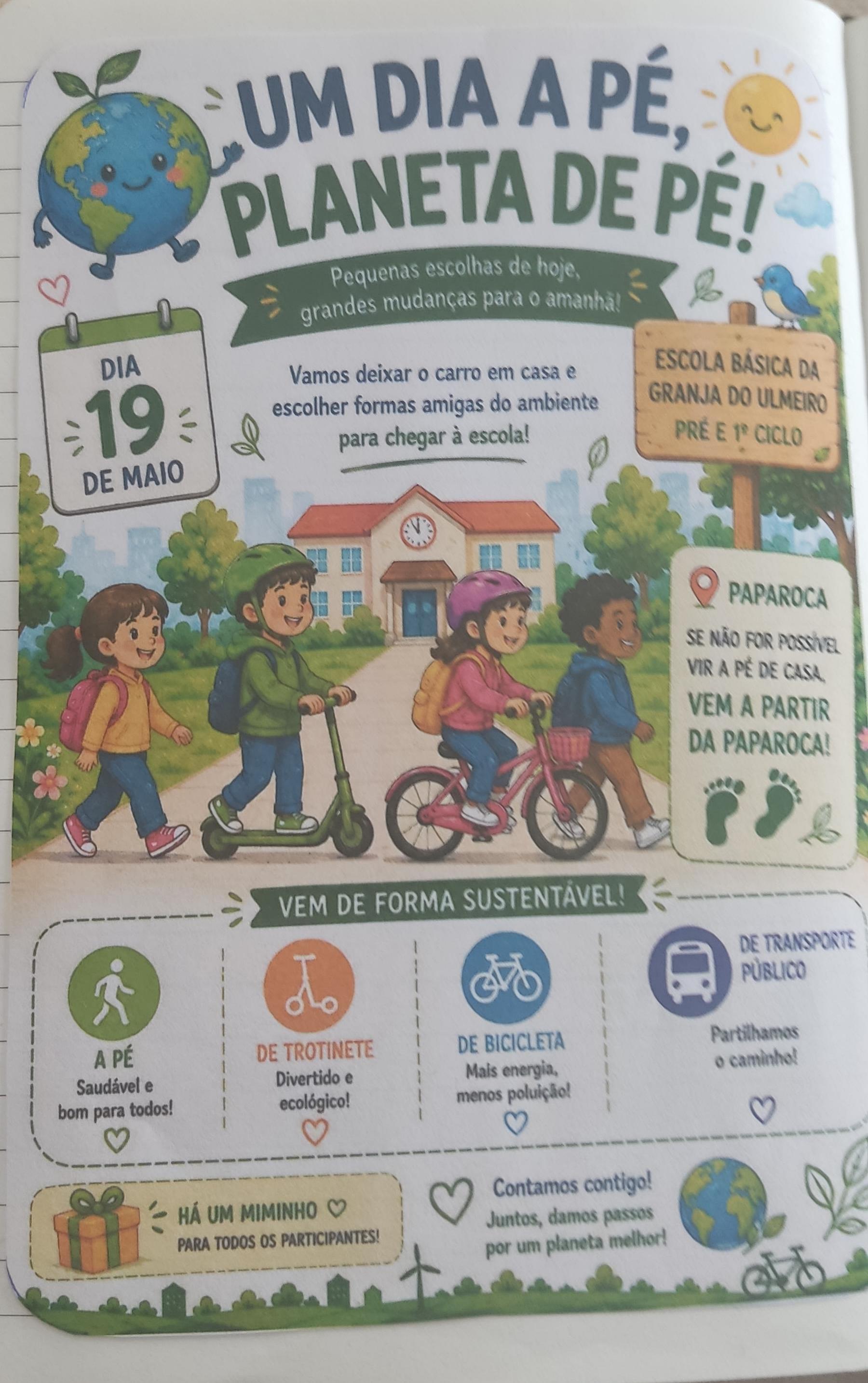 Convite aos encarregados de educação.