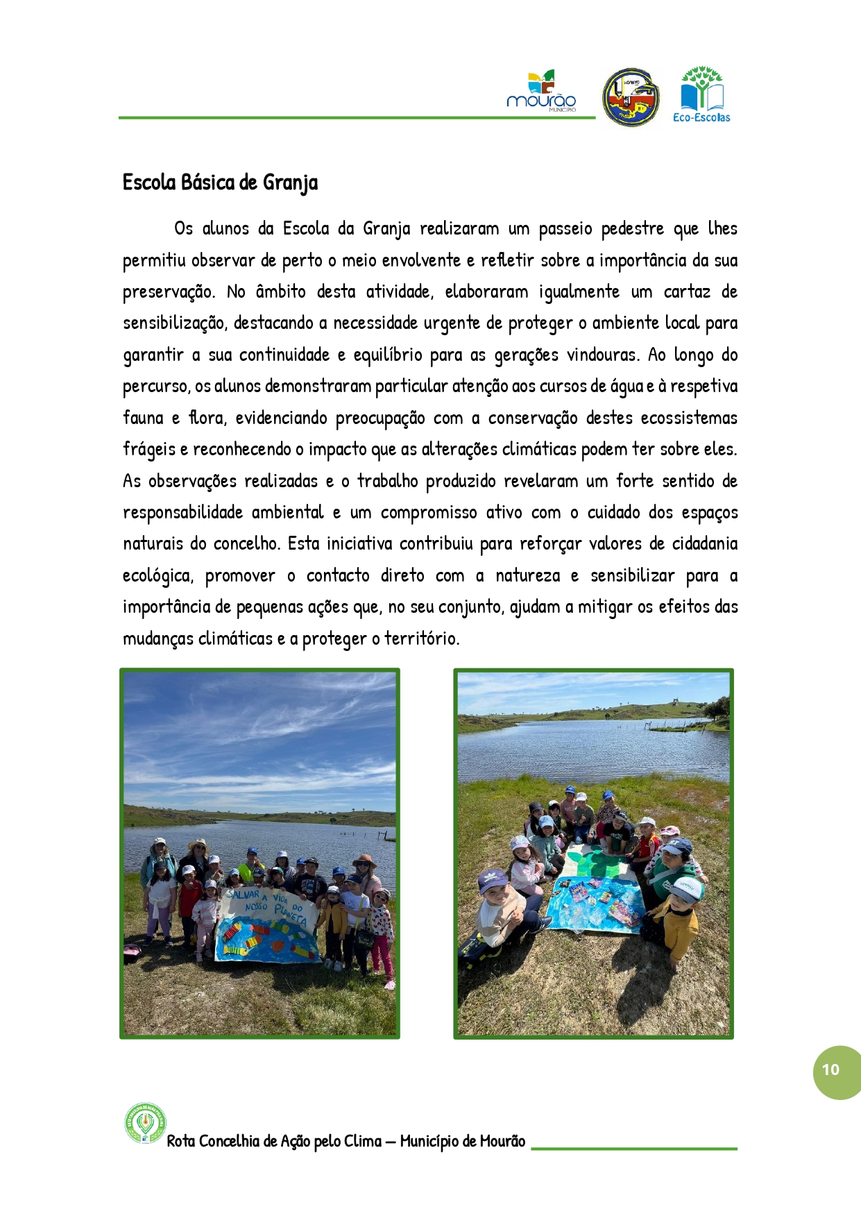 Passeio pedestre dos alunos da Granja