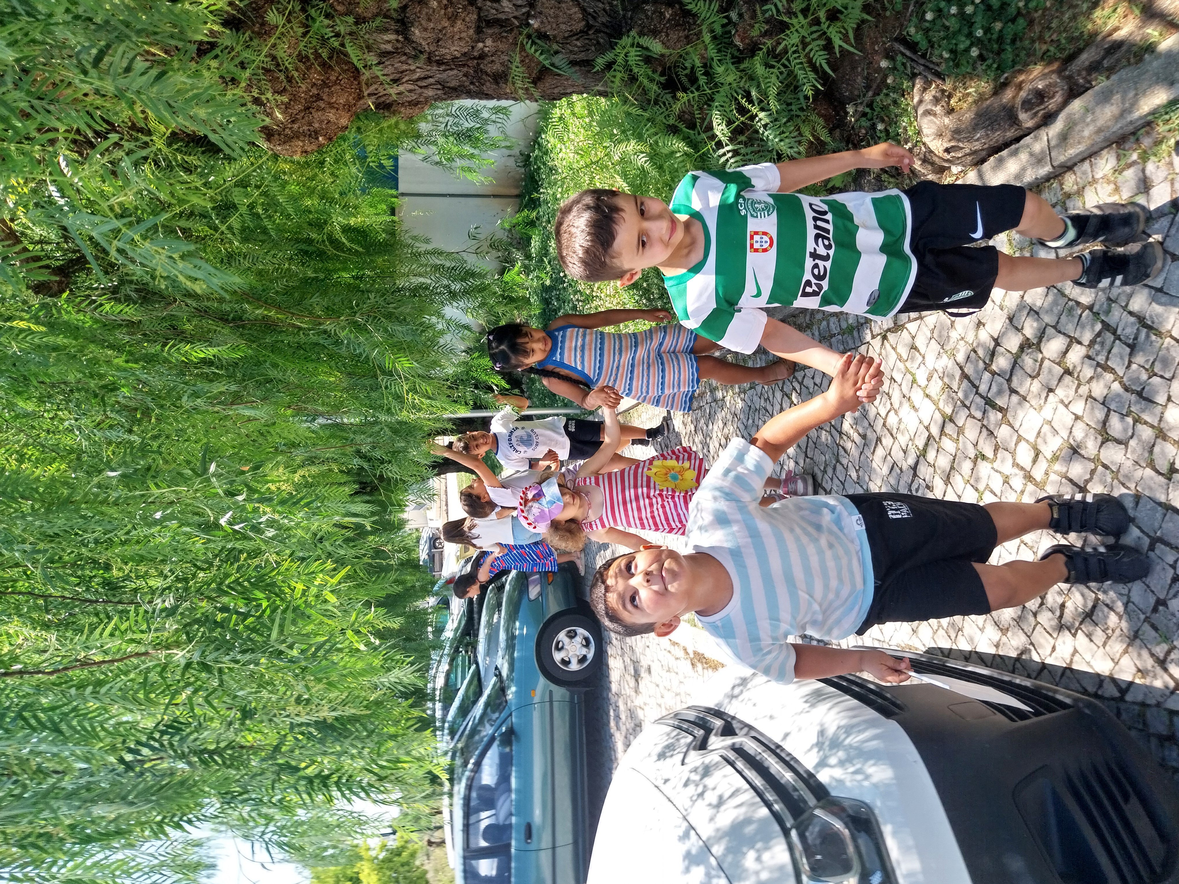 caminhada até à escola