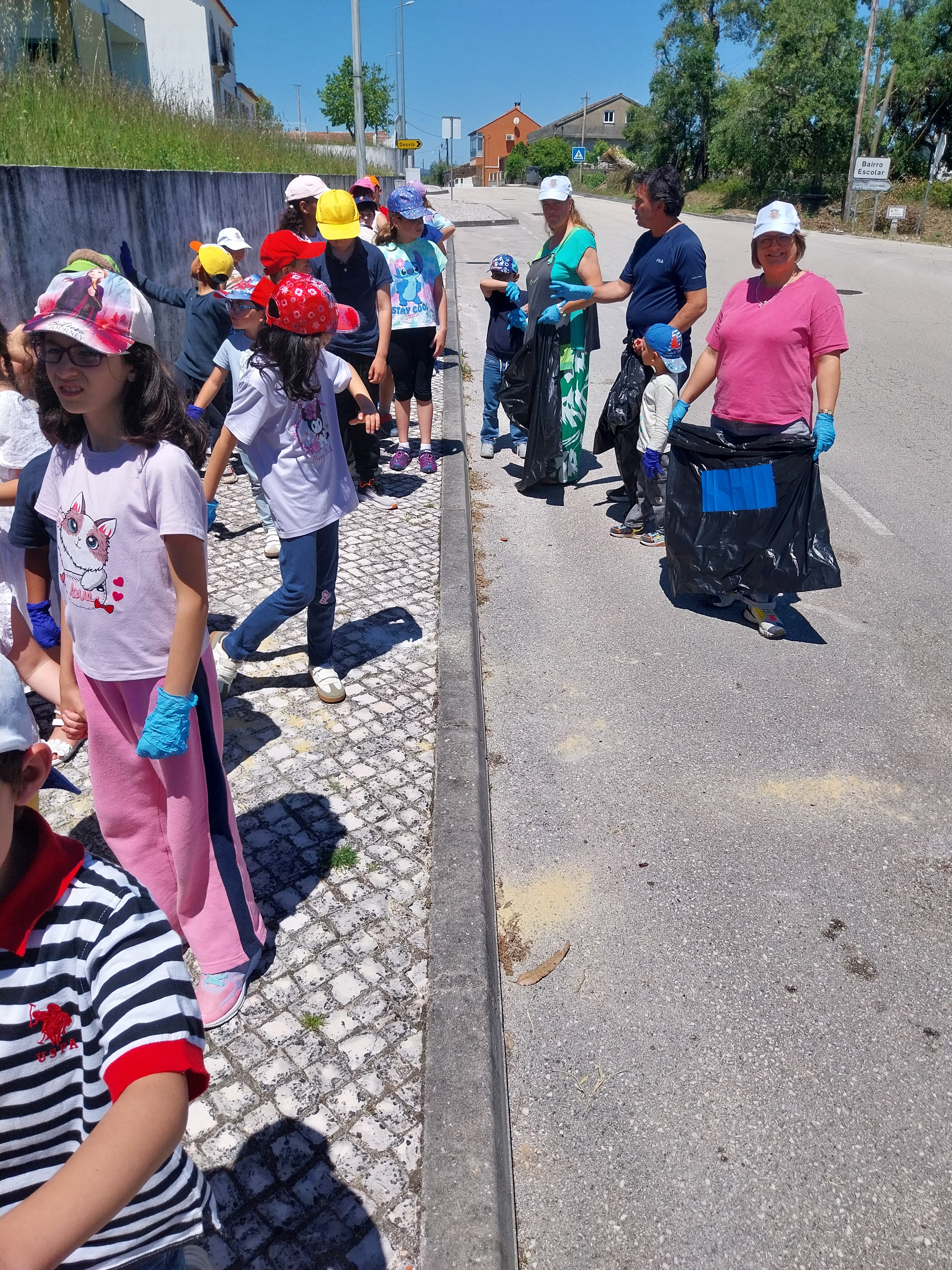 Ação de limpeza da comunidade