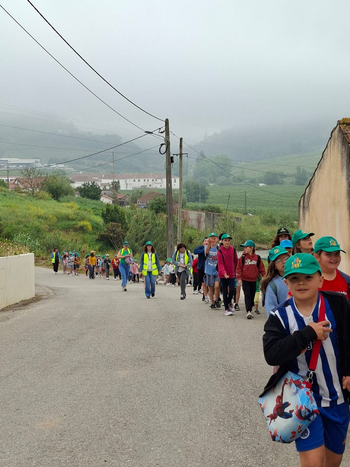 A caminhada foi longa.